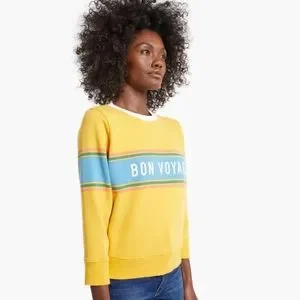 ◆25SS SATUR Bon Voyage Sweatshirt/3色◆ SATUR | 세터 | 본 보야지 부클 기모 스웨트셔츠 네이비